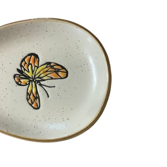 Butterfly & Flower Spoon Rest Flower Valley Spectrum Designs NEW Ceramic - Picture 5 of 6